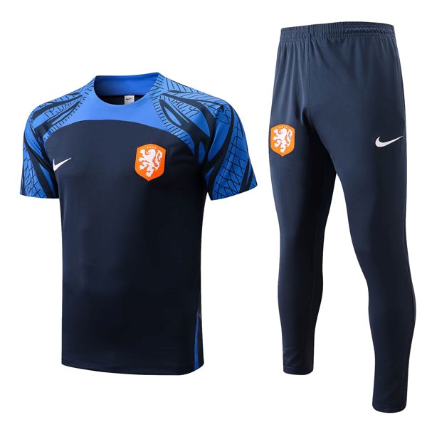 Camiseta Países Bajos Conjunto Completo 2022 2023 Azul